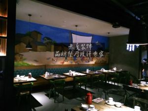 【赤度装饰设计餐厅案例实景】客家班餐厅