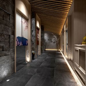 【赤度装饰设计餐厅案例】唐餐粤菜餐厅设计效果图案例
