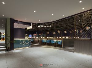 【赤度装饰火锅店案例】广州海珠区尚烩花胶鸡火锅店效果图