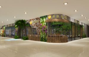 【赤度装饰火锅店案例】广州万达原味椰子鸡火锅店设计方案